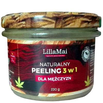 Naturalny peeling 3w1 dla mężczyzn 230g LillaMai